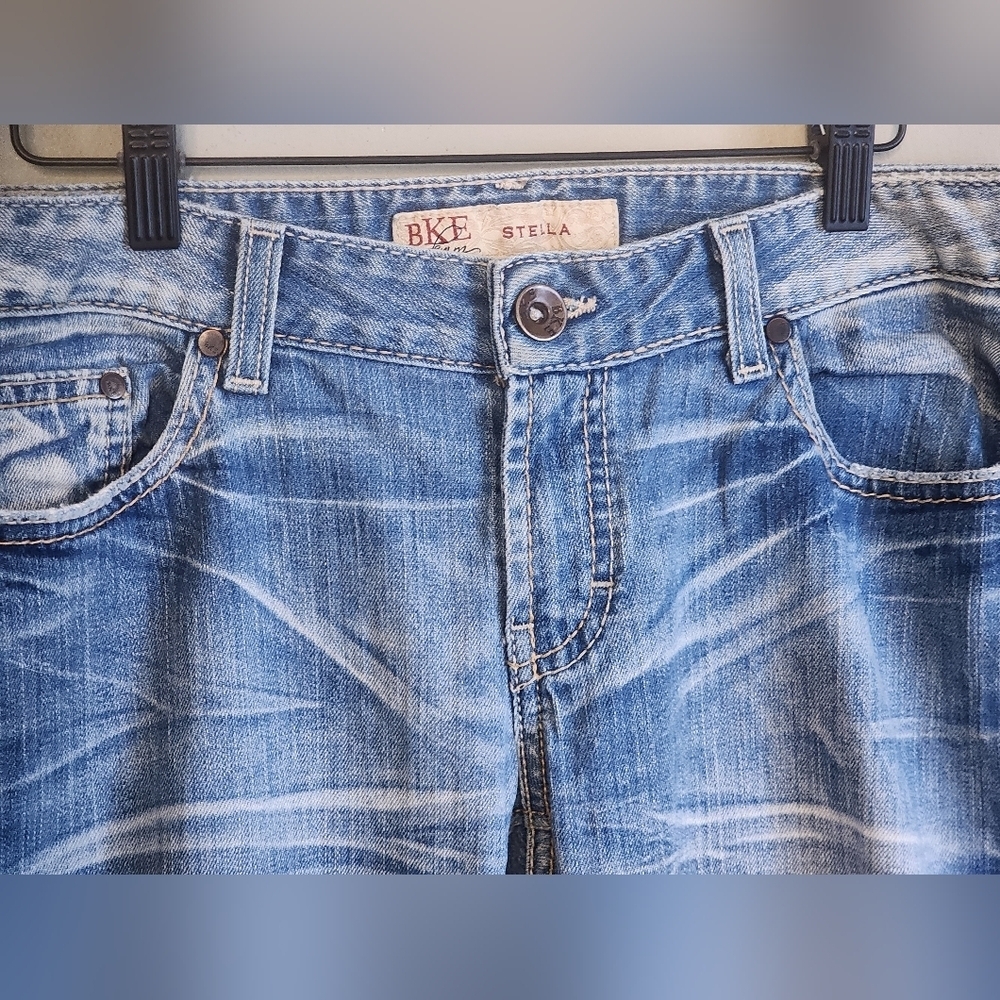 BKE Stella Tailored Boot Stretch Jean Low Rise Western Boho Size 31x33.5 - Picture 5 of 16